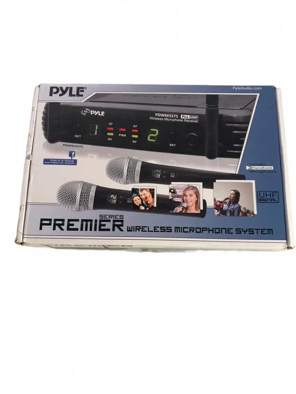 Pyle Premier Series Wireless Mic System Dual Handheld Mics